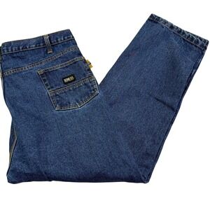 BERNE FR Flame Resistant‎ Denim Jeans 46x32 Relaxed Fit Workwear HRC2 Blue